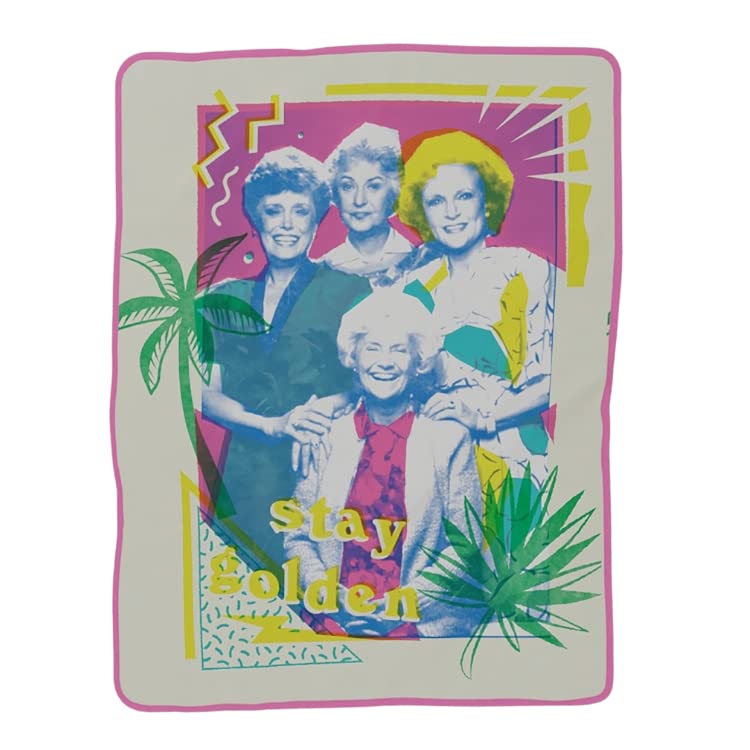 Franco Franco The Golden Girls Bedding Super Soft Micro Raschel Throw  46 in x 60 in  (Official Licensed Product) Collectibles  - Image 1