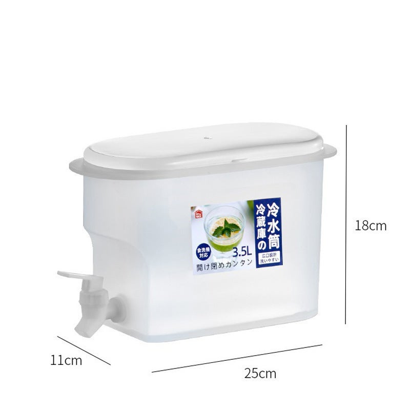 Summer Home Refrigerator with Faucet Cold Kettle Summer Home Refrigerator with Faucet Lemonade Large Capacity Cold Kettle Round cold water bucket 