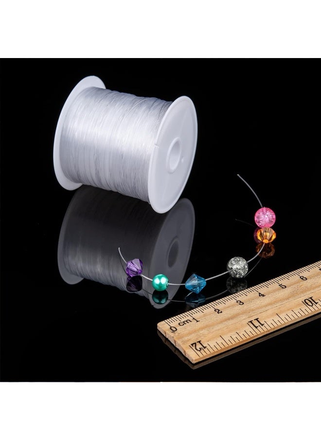 200M 0.5mm Clear Fishing Line Invisible Nylon Thread Jewelry String Wire Crystal Beading Cords String for Christmas Tree Party Decor, Seed Beads Jewelry Bracelet Making - Image 4