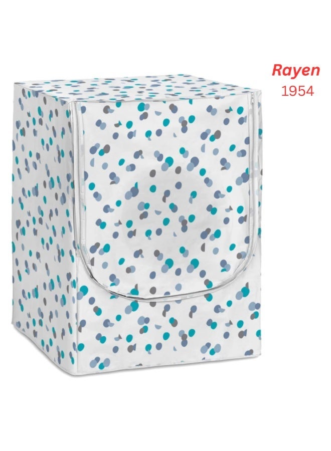 Rayen Front-Loading Washing Machine Cover – Waterproof & Dustproof, Stylish Pattern – Fits 5–8 kg Washers – Size 84×60×60 cm - Image 1