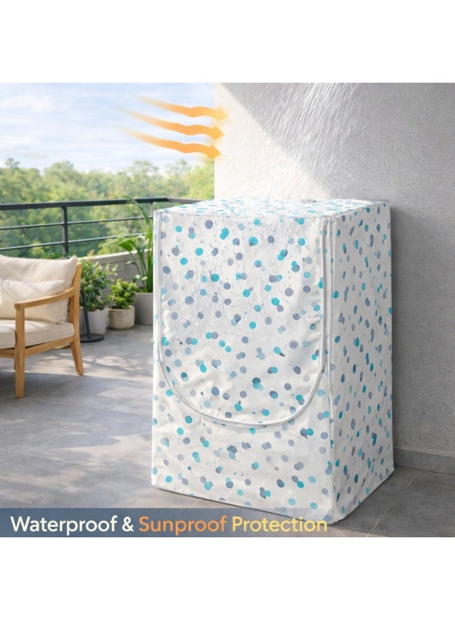 Rayen Premium Spanish Washing Machine Cover – Waterproof, Dustproof & Sunproof, Thick Durable Fabric, Full Protection for Front Load Washers, Ideal for Outdoor & Balcony Use (60×60×84 cm) - Image 3