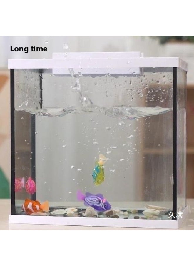 Children's Electronic Induction Light-emitting Swing Fish Baby Bathing Play Water Swimming Electric Toy Fish-Color:Travel When Exposed To Water/luminous Sensor 8 Random Fishes  - Image 3