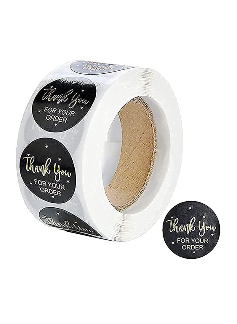 بريميفي 500 قطعة من ملصقات شكرًا لك مقاس 1 بوصة لتغليف الهدايا - Image 1