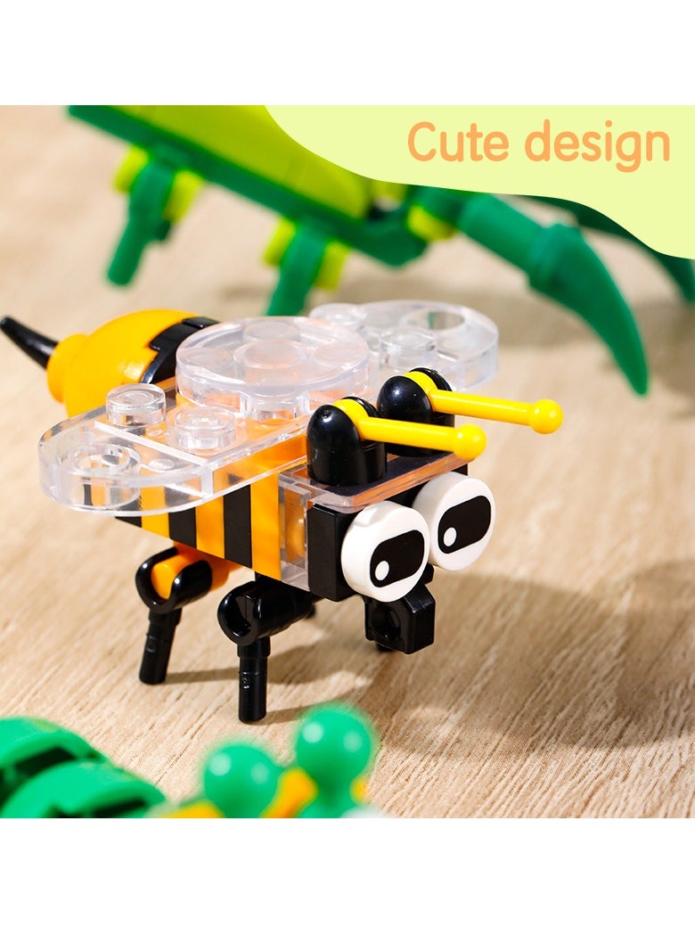 Deli Deli EH740 Building Blocks Insect Series – 12-in-1 Mini Bug Brick Toys in Egg Capsules, STEM Educational Construction Set for Kids Ages 6+, Giftable Bug-Themed Collectibles, 1 box with 12 pieces.  - Image 4