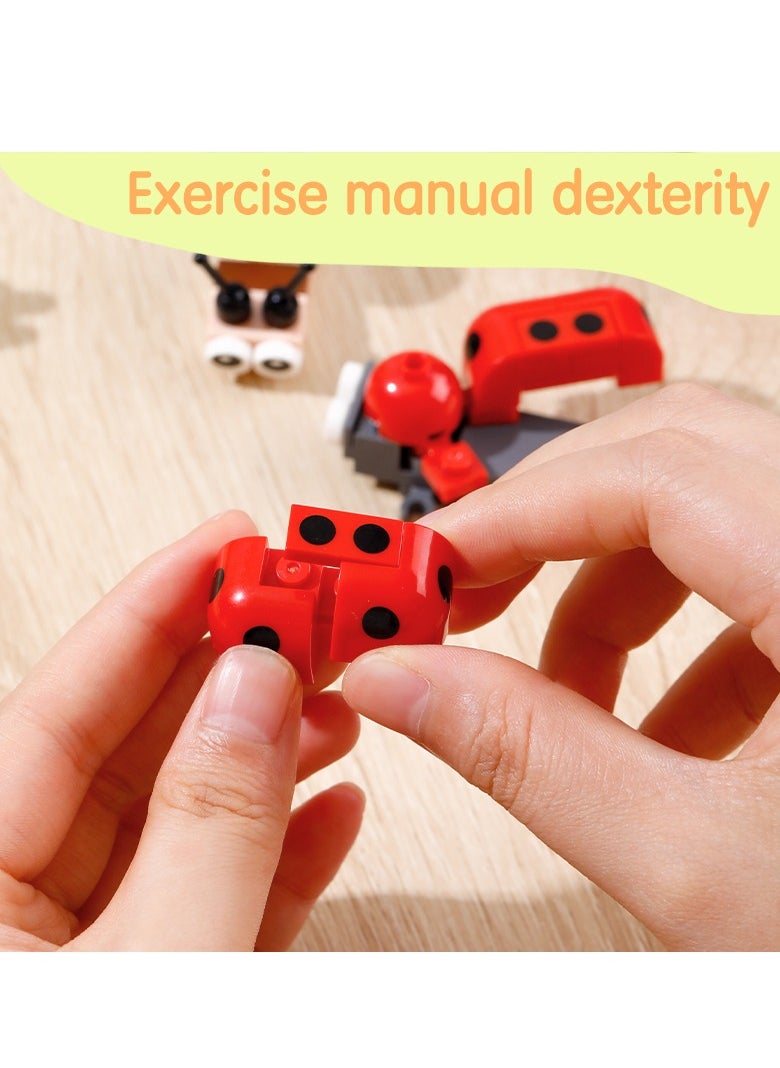 Deli Deli EH740 Building Blocks Insect Series – 12-in-1 Mini Bug Brick Toys in Egg Capsules, STEM Educational Construction Set for Kids Ages 6+, Giftable Bug-Themed Collectibles, 1 box with 12 pieces.  - Image 5