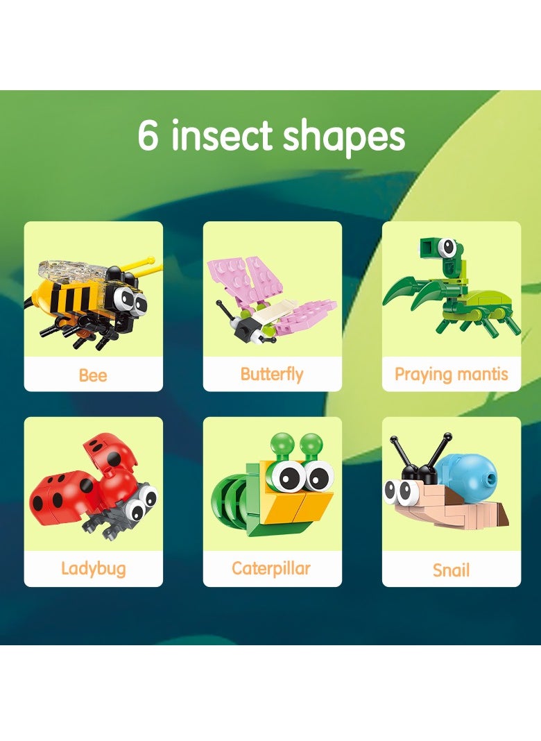 Deli Deli EH740 Building Blocks Insect Series – 12-in-1 Mini Bug Brick Toys in Egg Capsules, STEM Educational Construction Set for Kids Ages 6+, Giftable Bug-Themed Collectibles, 1 box with 12 pieces.  - Image 3