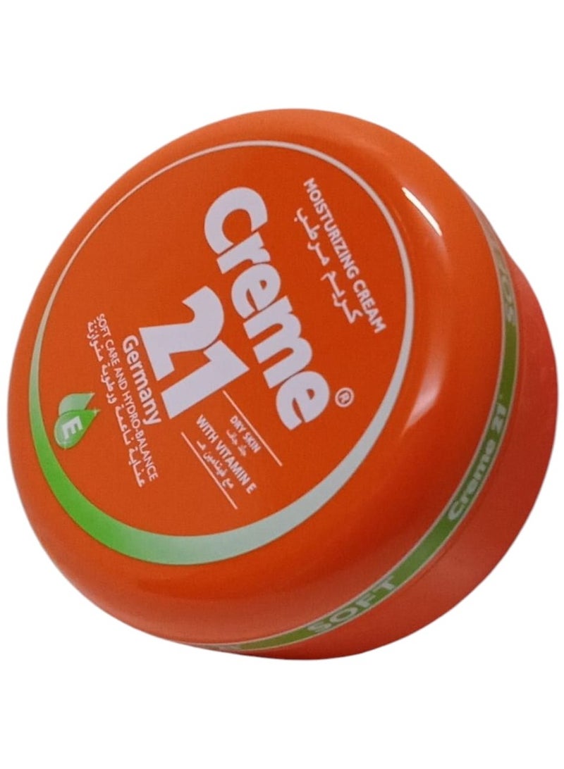 Creme 21 Moisturizing Cream With Vitamin E, Soft Care And Balanced Moisture, 250 ml