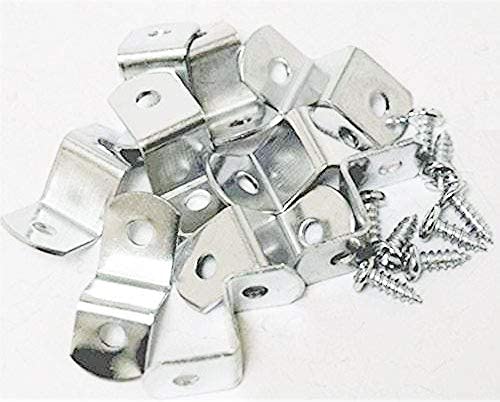 888 Corp 1/2" Offset Clips Extra Heavy Duty with Screws 100 Pack - Image 2