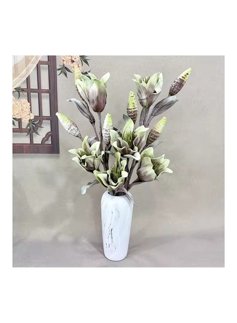 هويتك زهور صناعية لتزيين المنزل والحفلات وحفلات الزفاف باللون الأزرق - Image 3