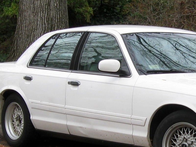 Rvinyl Pillar Post Pre Cut Window Trim Kits in Gloss Black Compatible with Ford Crown Victoria 19922011 Adhesive Backs