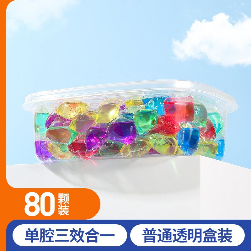 8-12G Three-Chamber Laundry Beads Boxed Lasting Fragrance Household Concentrated Laundry Detergent Beads Can Be Sent On Behalf - Image 1