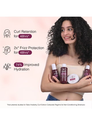 Curl Defining Shampoo | Curl Retention & 2X Frizz Protection For 48 Hours | Powered By Coconut Oil, Hyaluronic Acid & Castor Oil | Sulphate & Paraben Free | Women & Men | 250 ml - view 2