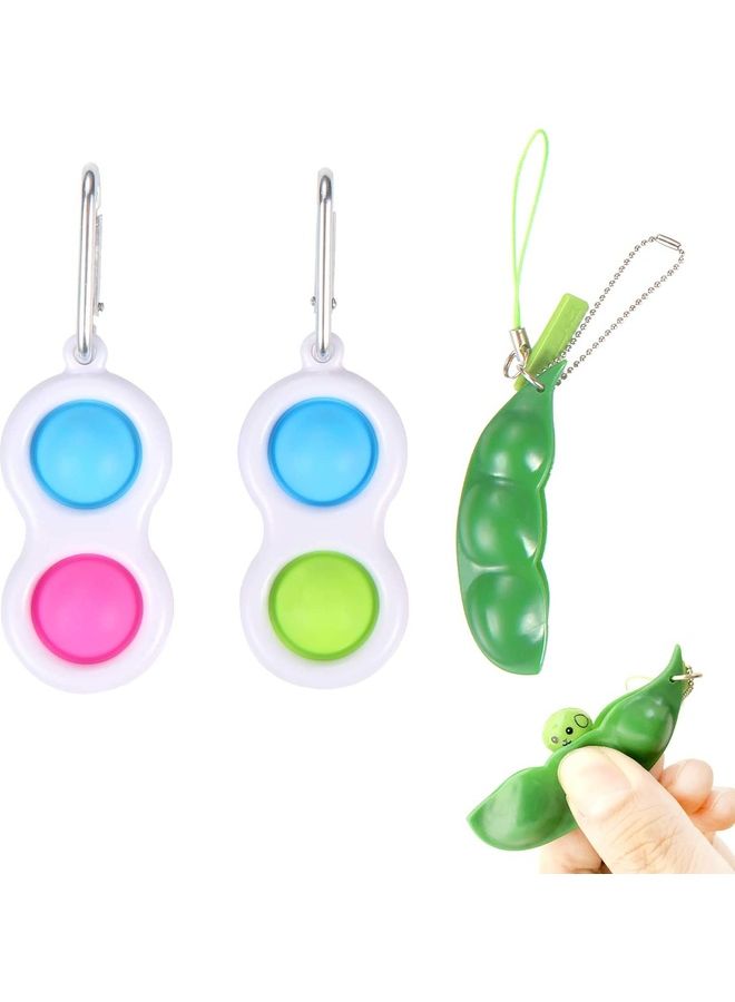 XiuWoo Simple Sensory Keychain Fidget Toy Set
