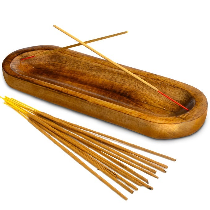 INCENSE HOLDERINCENSE BURNERASH CATCHERHANDMADE WOODEN INSENCE TRAY HOME DECOR 11X4X12 INCHES