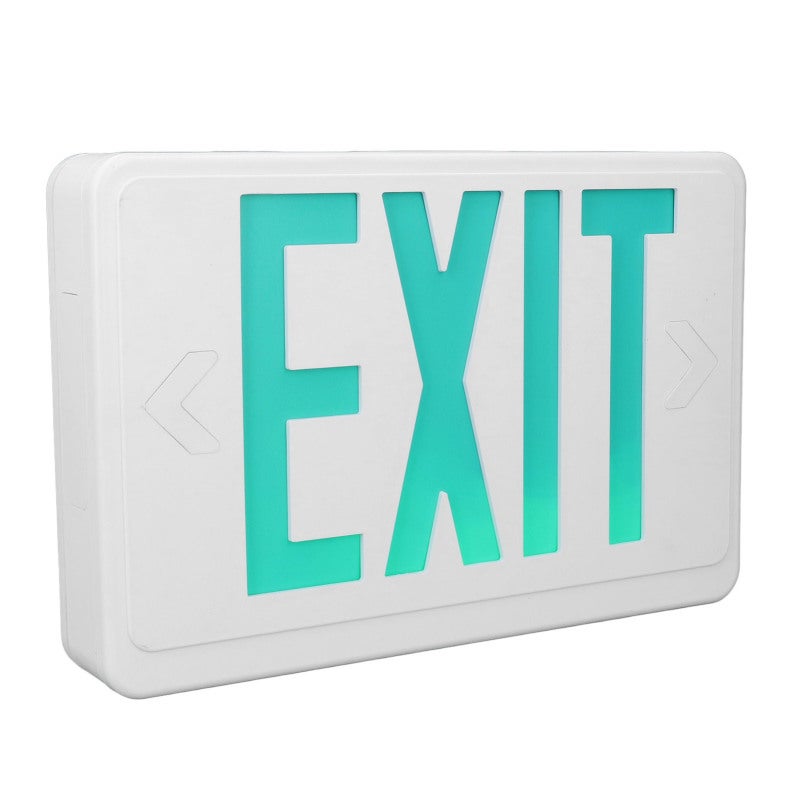 Green LED Exit Sign: Fireproof ABS Plastic - High Visibility 3 Hour Emergency Light for Office, School, Commercial Building, Canteen - Image 5