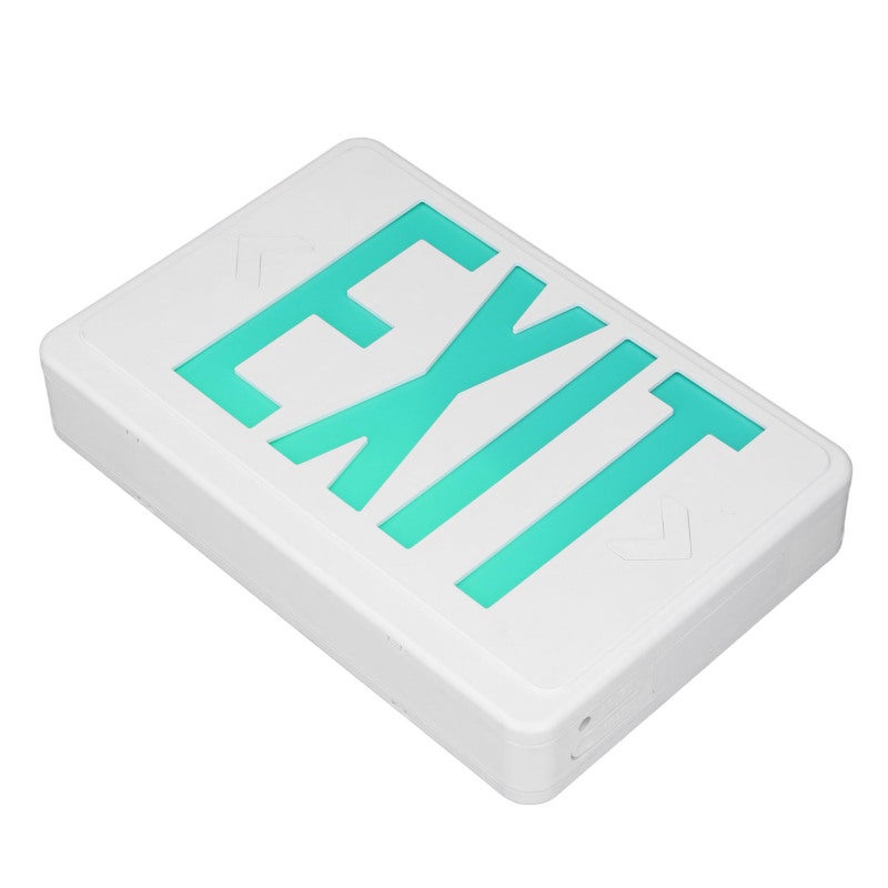 Green LED Exit Sign: Fireproof ABS Plastic - High Visibility 3 Hour Emergency Light for Office, School, Commercial Building, Canteen - Image 4