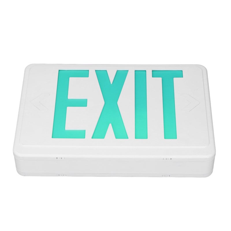 Green LED Exit Sign: Fireproof ABS Plastic - High Visibility 3 Hour Emergency Light for Office, School, Commercial Building, Canteen - Image 2