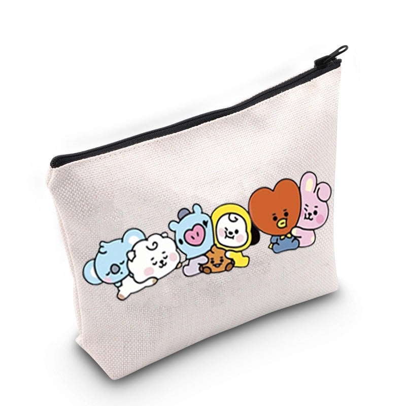 Tobgbe Album Inspired Gift Song Friends Zipper Pouch Bag Friends Lyrics Makeup Bag Singer Idea Makeup Bag (Kpop Fri) - Image 1