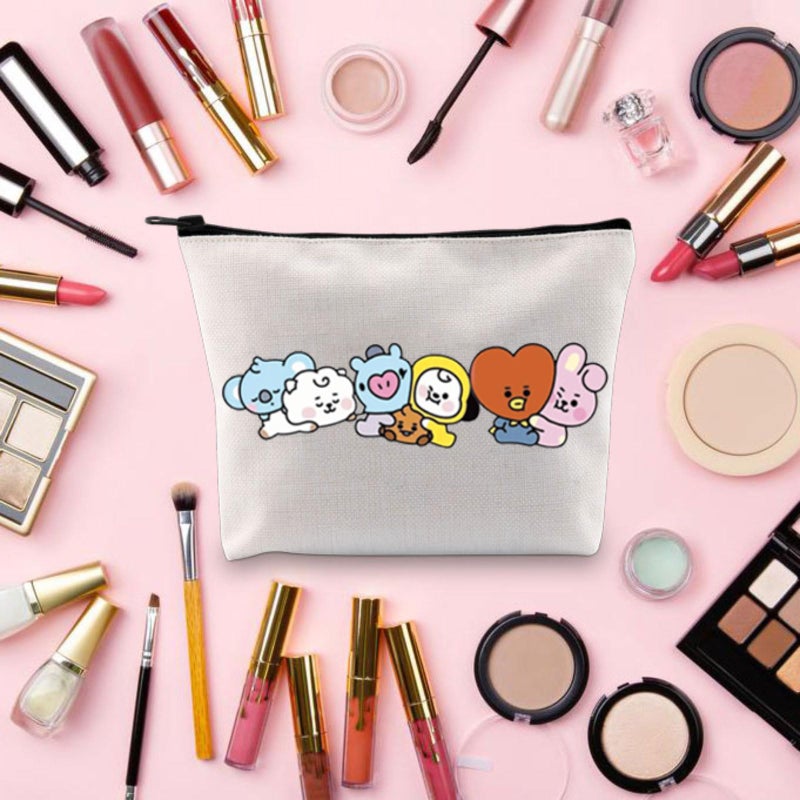 Tobgbe Album Inspired Gift Song Friends Zipper Pouch Bag Friends Lyrics Makeup Bag Singer Idea Makeup Bag (Kpop Fri) - Image 5