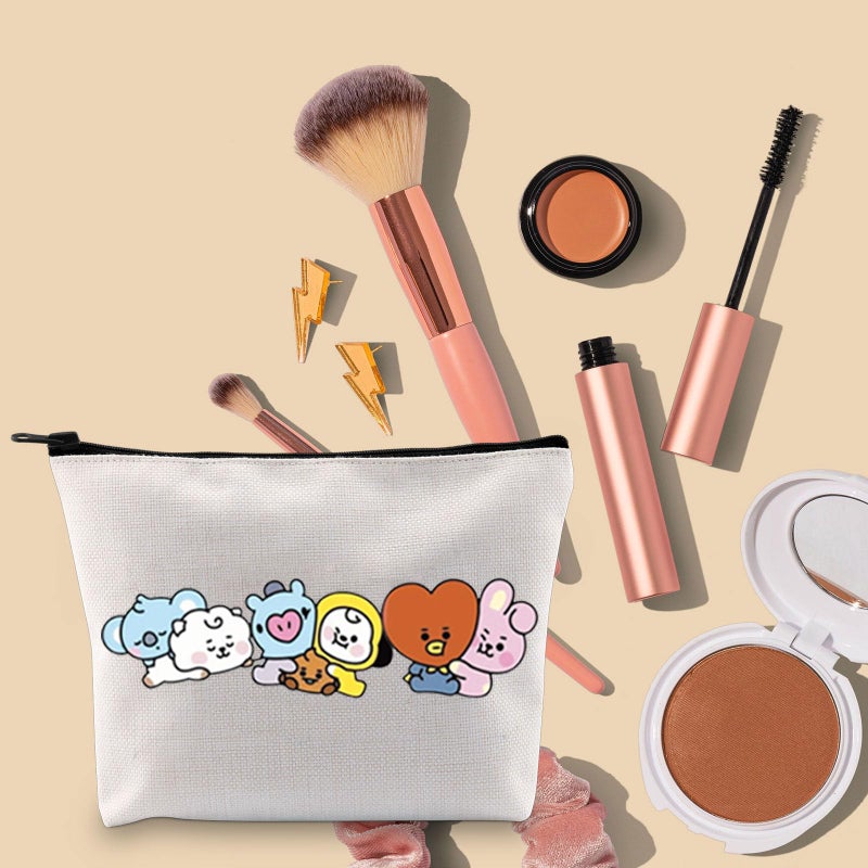 Tobgbe Album Inspired Gift Song Friends Zipper Pouch Bag Friends Lyrics Makeup Bag Singer Idea Makeup Bag (Kpop Fri) - Image 3