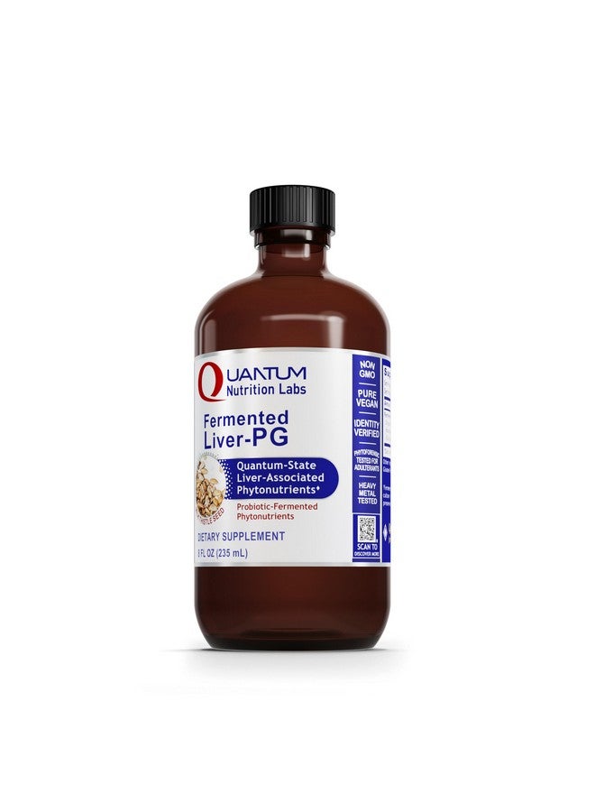 Quantum Nutrition QNL Fermented Liver-PG - Vegan Liver Aid Supplement - Contains Organic Turmeric & Milk Thistle - Liver Support Supplement for Women & Men - 8 fl oz - Image 1