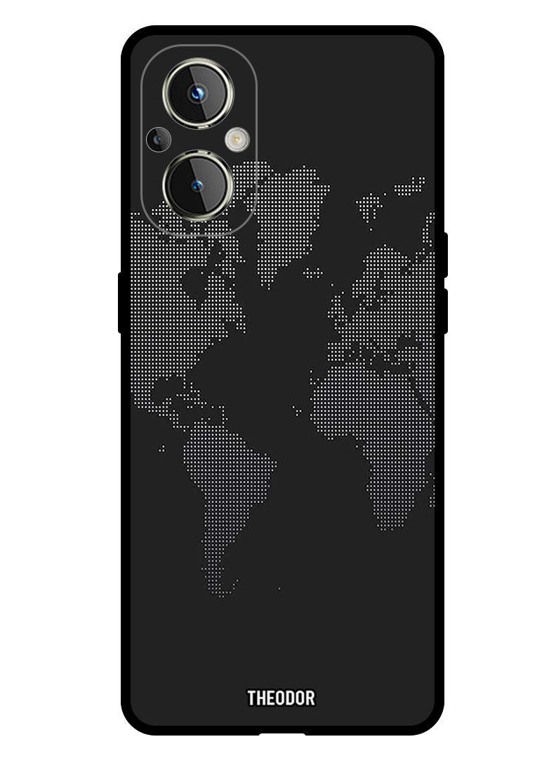 Theodor Protective Case Anti Scratch Shock Proof Bumper Cover For Oppo Reno 8 Z  Map In Dots - Image 1