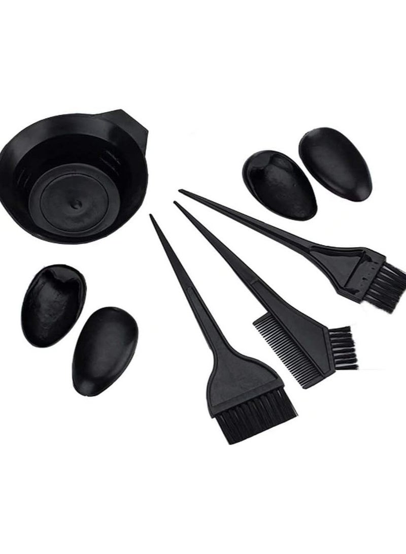 ORiTi ORiTi Hair Coloring Dyeing Kit Tint Tool Brush and Bowl Set Double-sided Coloring Comb, Hairdressing Brushes Bowl, 6Pcs  - Image 1