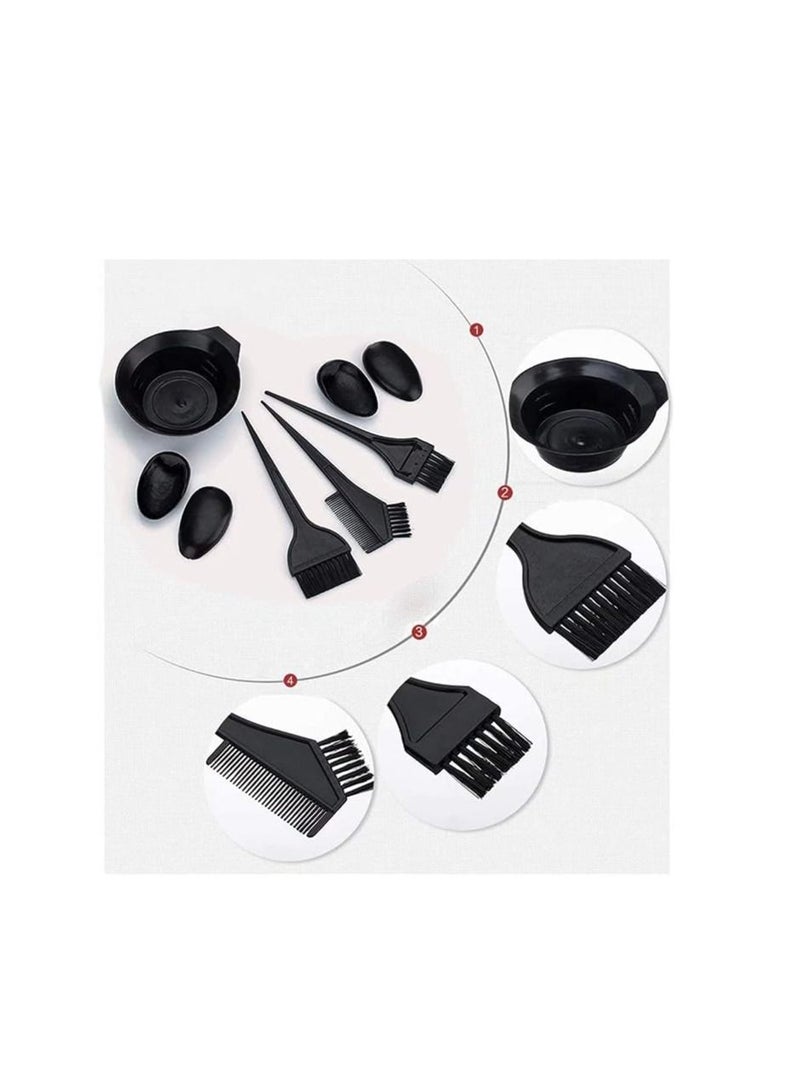 ORiTi ORiTi Hair Coloring Dyeing Kit Tint Tool Brush and Bowl Set Double-sided Coloring Comb, Hairdressing Brushes Bowl, 6Pcs  - Image 3