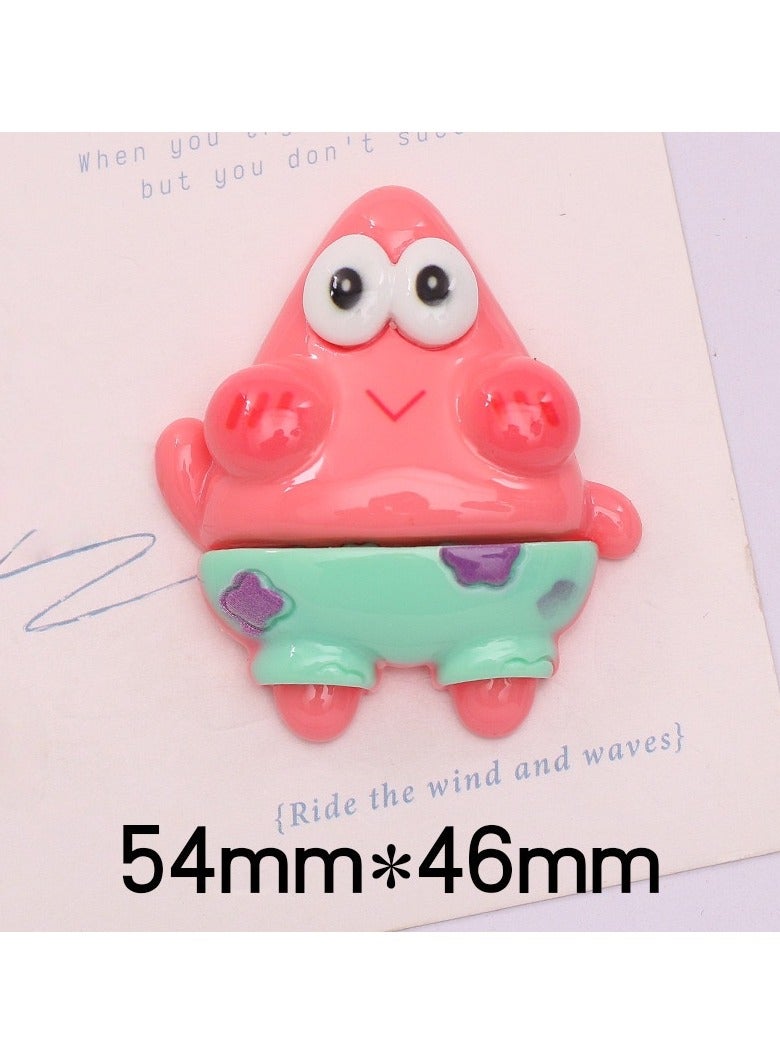 وينر مجموعة من 5 قطع مغناطيسية متعددة الأغراض من الراتنج، مغناطيسات ثلاجة ثلاثية الأبعاد، مجموعة شخصيات كرتونية من سلسلة سبونج بوب سكوير بانتس، مغناطيسات منزلية للثلاجة، ديكور منزلي - Image 4