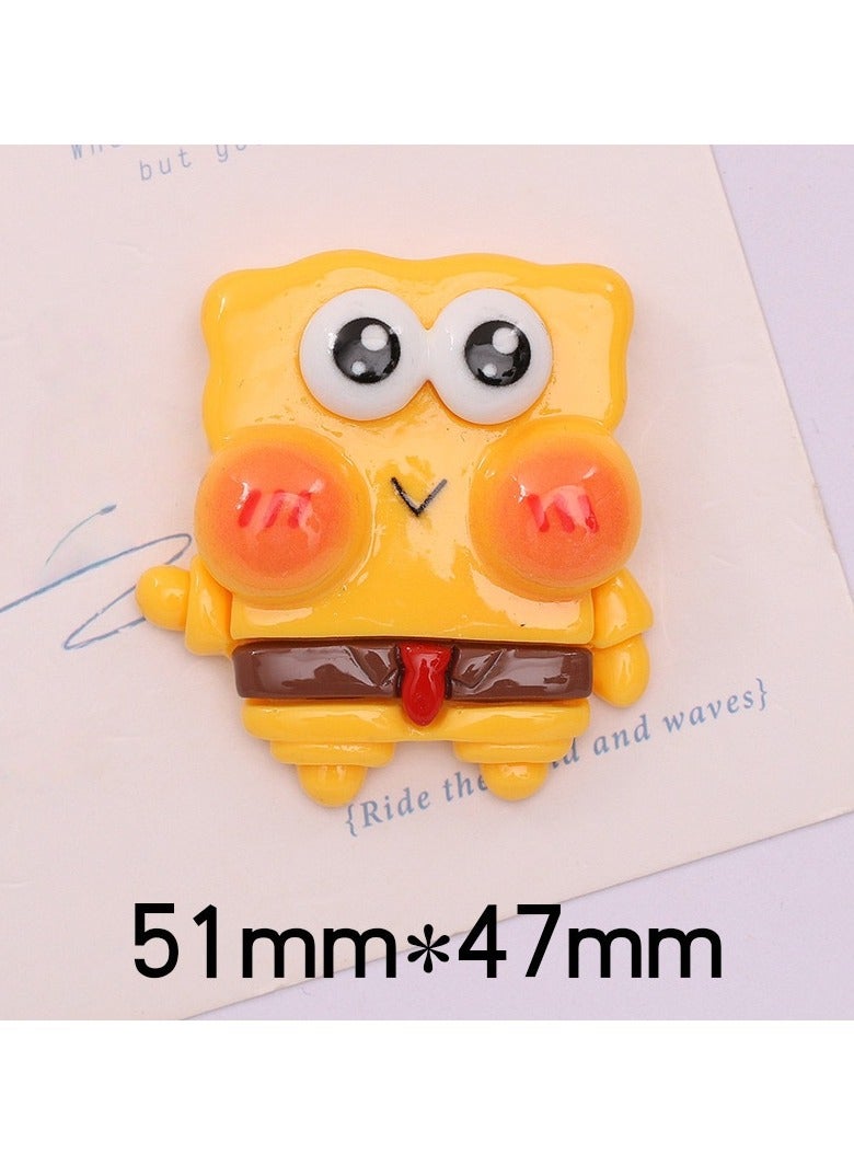 وينر مجموعة من 5 قطع مغناطيسية متعددة الأغراض من الراتنج، مغناطيسات ثلاجة ثلاثية الأبعاد، مجموعة شخصيات كرتونية من سلسلة سبونج بوب سكوير بانتس، مغناطيسات منزلية للثلاجة، ديكور منزلي - Image 3