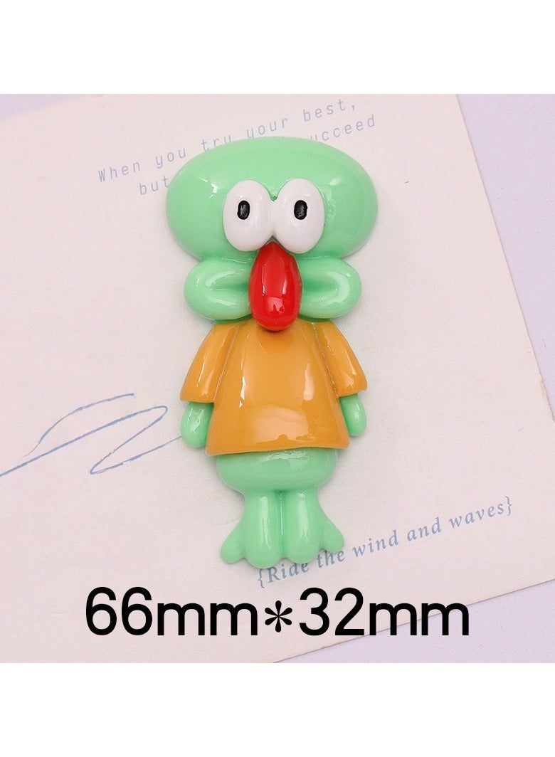 وينر مجموعة من 5 قطع مغناطيسية متعددة الأغراض من الراتنج، مغناطيسات ثلاجة ثلاثية الأبعاد، مجموعة شخصيات كرتونية من سلسلة سبونج بوب سكوير بانتس، مغناطيسات منزلية للثلاجة، ديكور منزلي - Image 5