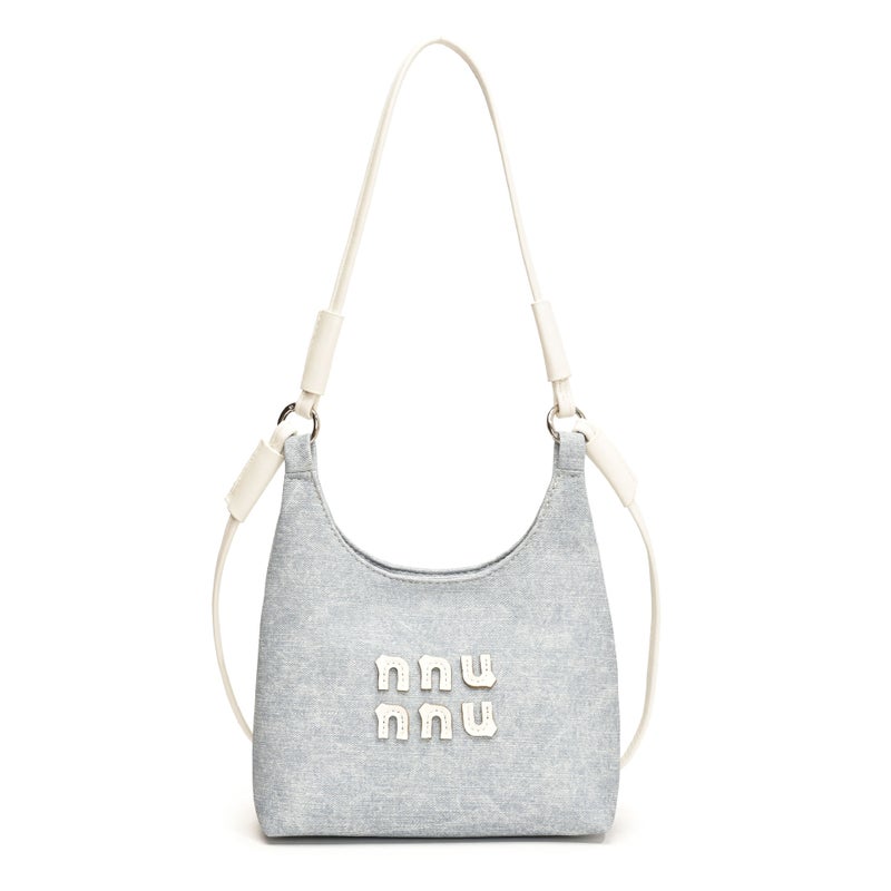 Internet Celebrant Same-Style Denim Tote Bag Large Capacity Shoulder Bag 2024 Trendy Niche High-End Crossbody Bag For Women - Image 1