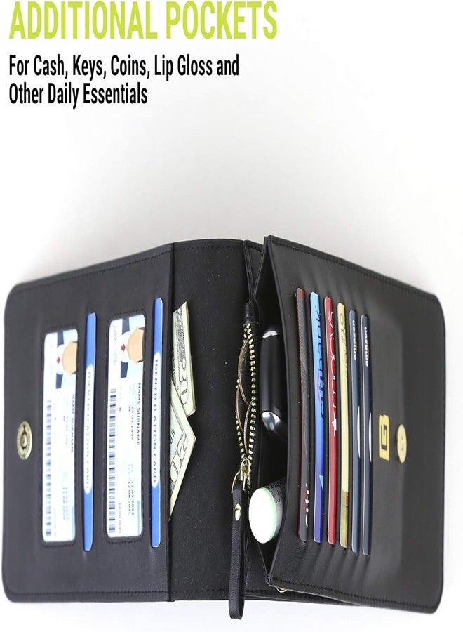 Gear Beast Crossbody Cell Phone Purse with Touchscreen Window Phone Pocket, Lightweight Shoulder Bag with RFID Protection and Adjustable Strap (Black) - Image 4