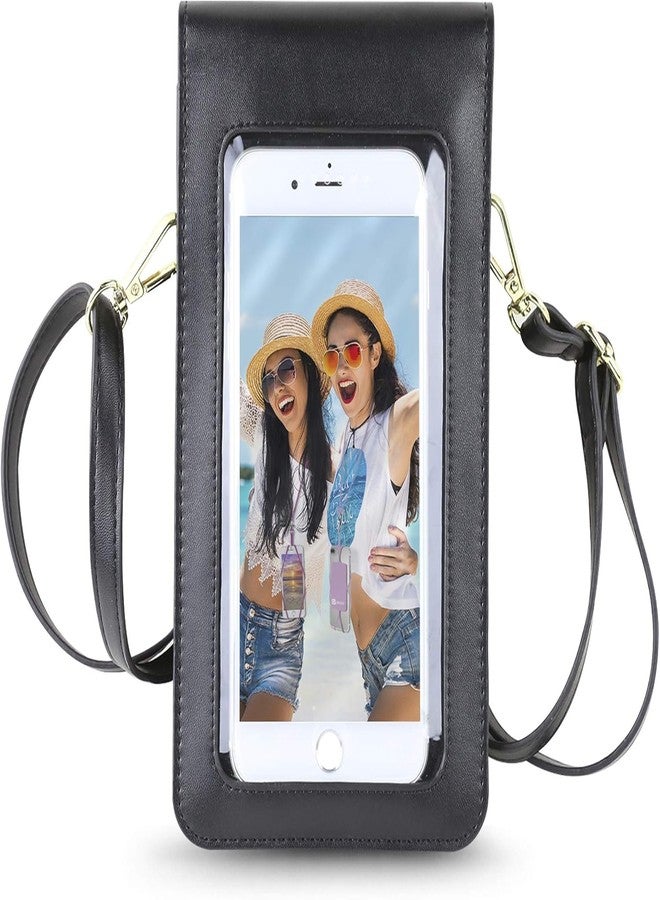 Gear Beast Crossbody Cell Phone Purse with Touchscreen Window Phone Pocket, Lightweight Shoulder Bag with RFID Protection and Adjustable Strap (Black) - Image 1