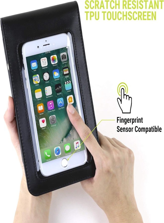 Gear Beast Crossbody Cell Phone Purse with Touchscreen Window Phone Pocket, Lightweight Shoulder Bag with RFID Protection and Adjustable Strap (Black) - Image 3