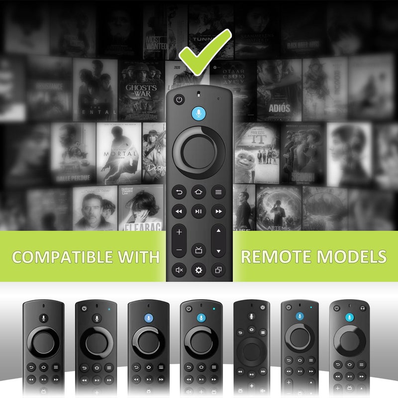 SZILBZ جهاز تحكم عن بُعد بديل لجهاز Fire Smart TV Stick (الجيل 2/3/4K/Lite/4K Max)، TV Cube، جهاز تحكم لجهاز Pioneer، Hisense، تلفاز ذكي من الجيل 3، Omni، سلسلة QLED - Image 3