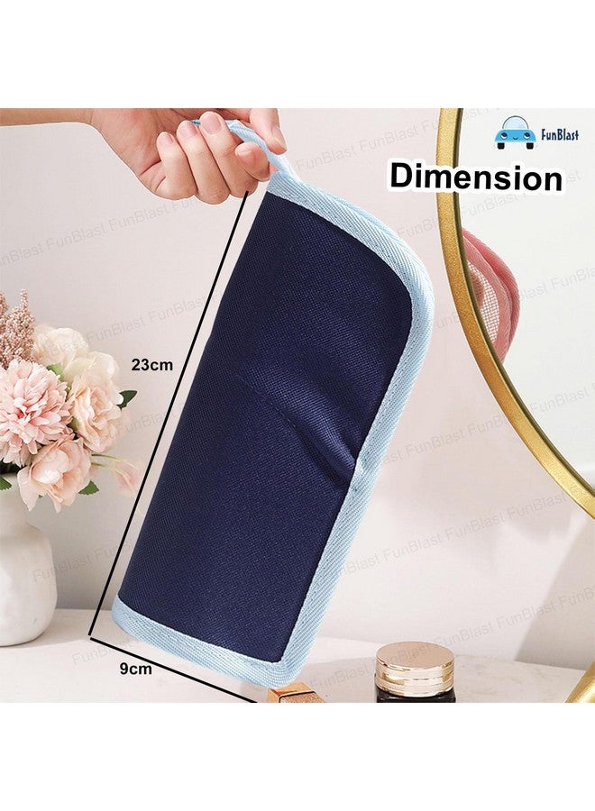 فنبلاست حافظة أقلام FunBlast الدائمة، حقيبة أقلام أنيقة للبنات والأولاد - أدوات مكتبية كورية منبثقة من Boba، صندوق منظم مستحضرات التجميل، حقائب أقلام رصاص للأولاد والبنات والأطفال والنساء وطلاب المدارس (أزرق) - Image 3