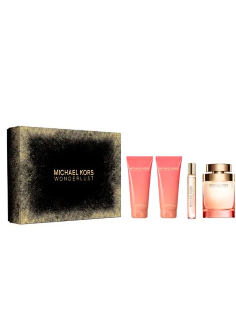 مجموعة هدايا مايكل كورس Wonderlust EDP بخاخ طبيعي 100 مل