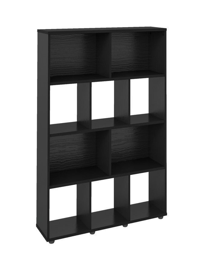 Pilati Wall Book Case. for living room 109x28x15Black Color - Image 3