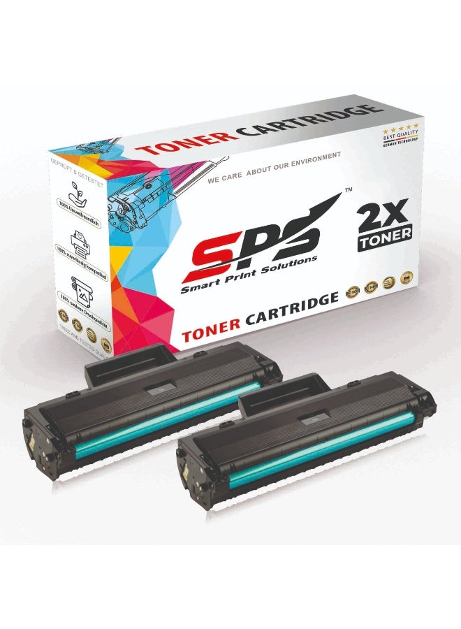 Smart Print Solutions SPS Compatible Toner Cartridges for HP | W1107A 107A | 2x Black | 1,000 Pages - Image 1