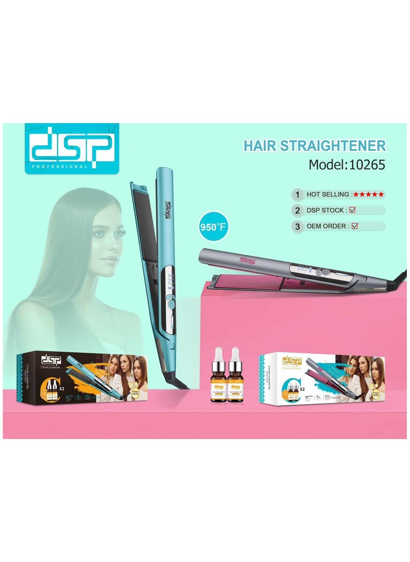 DSP DSP High Quality Nice Shape Good Aluminum PTC Rapid Heating 360 Degree Rotary Power Cord Hair straightener  - Image 1