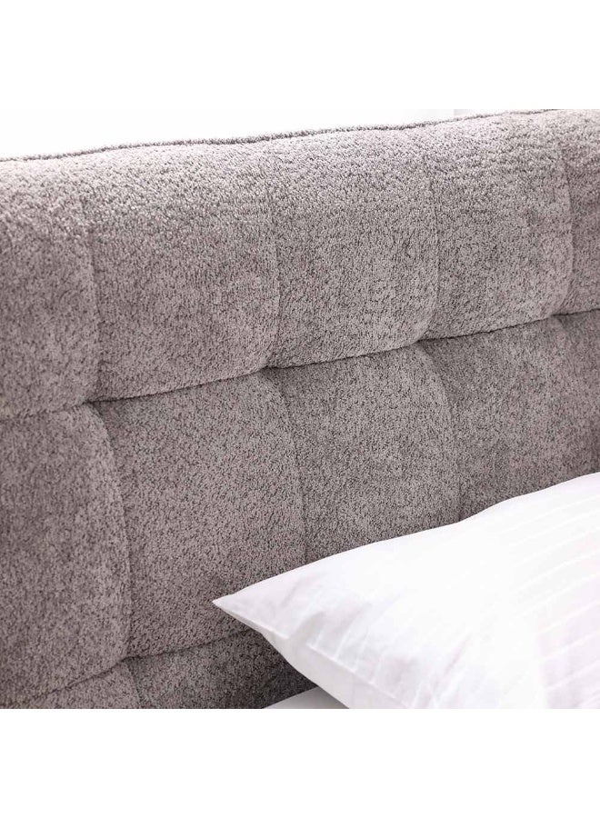 Aragon Aragon 180X200 Platform King Bed | Sturdy Modern Design Wooden Double Bed Frame Furniture | Quiet & Comfortable Bed (Mattress Not Included) L246xW215xH112cm-Dark Grey - Image 2