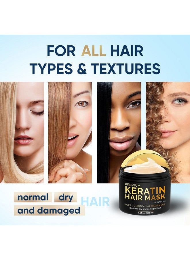 SUNATORIA Keratin Hair Mask Hair Treatment Mask For Dry Damaged Hair Repair Nourishment Beauty All Hair Types Masque Vitamin E Omega 3 9 Mascarilla Para El Cabello - Image 5