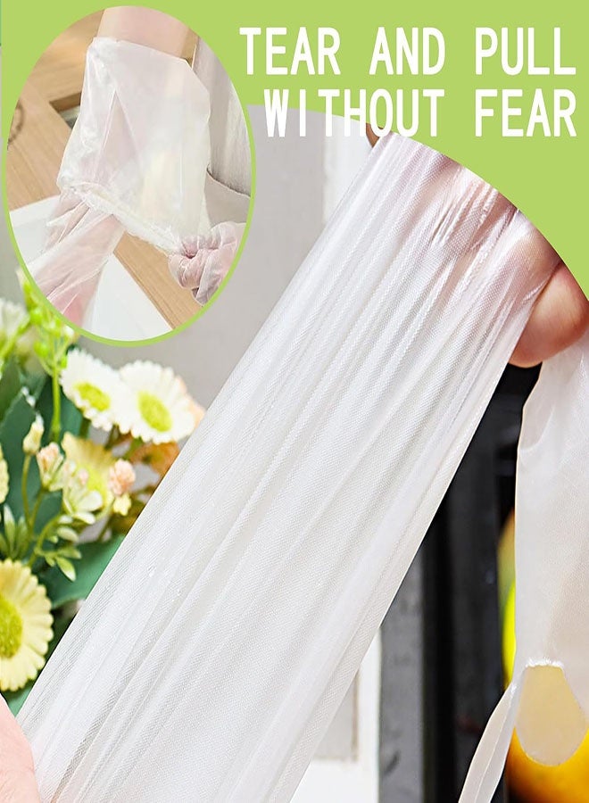 Disposable Waterproof Long Gloves, 40PCS Disposable Long Arm Glove with Elastic Cuff Household Cleaning Gloves Thick for Kitchen Dishwashing Food Handling Vegetable Washing Gloves(Clear) - Image 5