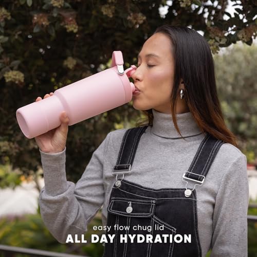 Simple Modern Trek Pivot | 40oz Flip Straw Tumbler with Handle | Water Bottle & Boot | Interchangeable Straw & Chug Lids | Insulated Stainless Steel Jug | Gym Sports Outdoors | Ice Gray - Image 5