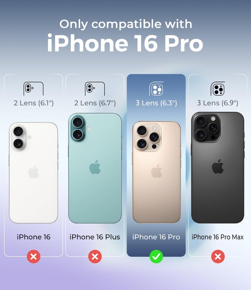 AOTESIER Magnetic Case for iPhone 16 Pro, Upgraded Silicone | Full Camera Protection | Integrated Camera Control Button | MagSafe Compatible | Anti-Scratch Microfiber Lining Phone Case, Chalk Pink - Image 2