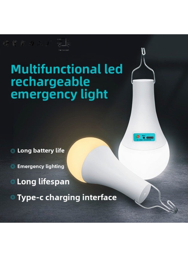 إسكدنيا Rechargeable Led Bulb Power Failure Emergency Multi-function USB Mobile Super Bright Outdoor Night Market Stall Toilet Camping Light-Power Of Light Source:Long Battery Life Model Comes With Charger-Light Color:Warm Light - Image 3