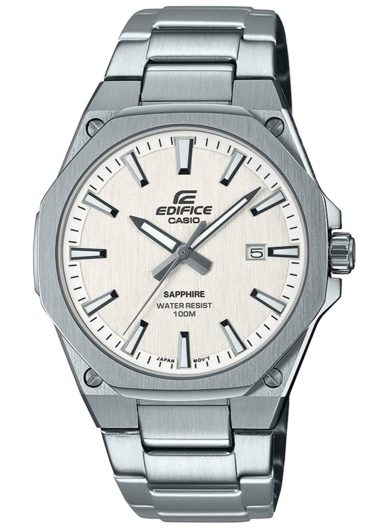 Casio Men Analogue Quartz Watch with Stainless Steel Strap EFR-S108D-7AVUEF - Image 1
