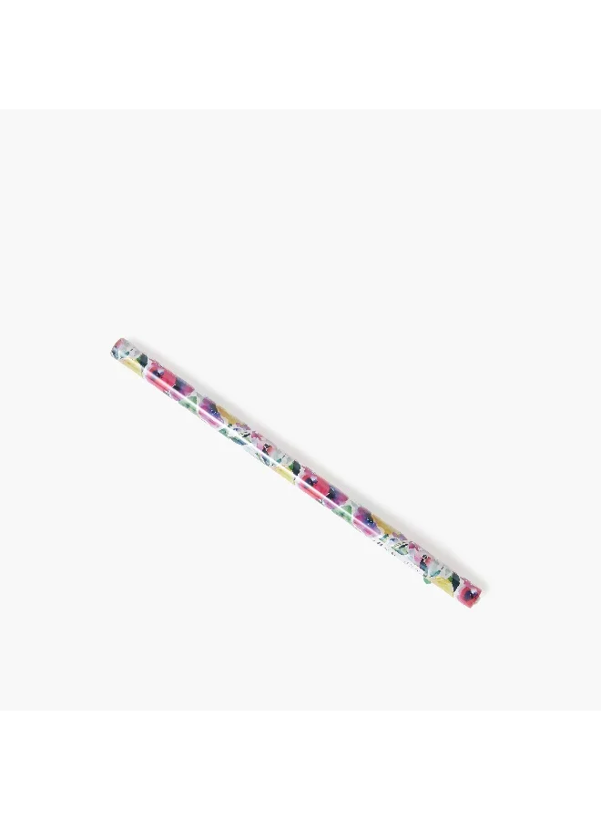 Findz Findz Floral Print Paper Gift Wrap - 70x200 cms