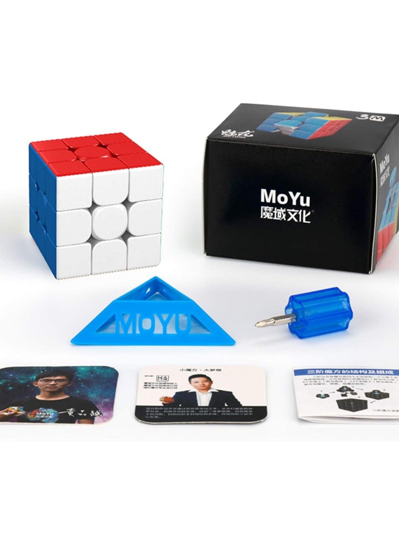مو يو MoYu Meilong 3M 3x3 مكعب السرعة المغناطيسي بدون ملصقات - Image 3